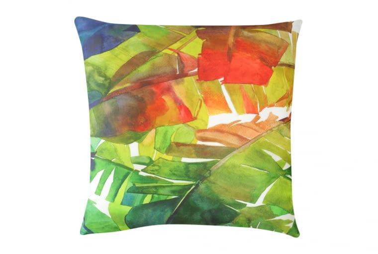 Poszewka welurowa w egzotyczne liście BANANA LEAVES 45x45 cm 19,99 zł
