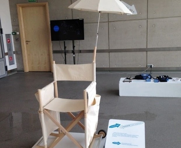 Starpontin Plażowy. Projekt: Jakub Gołębiewski Plaża dla seniora, senior na plaży, polski projekt, polski design, Gdynia Design Days 2014