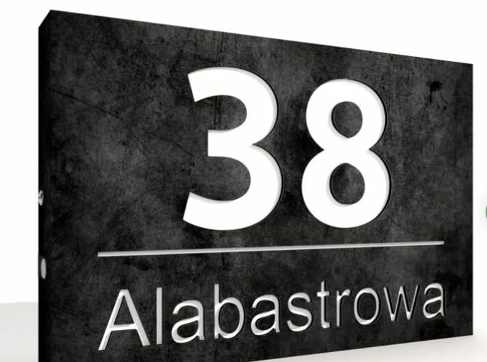 Podświetlany numer domu KML LED 30 x 20 cm CON3 Podświetlany numer domu KML LED 30 x 20 cm CON3