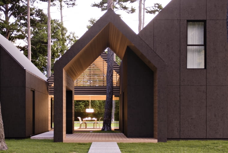 Dom letniskowy pod Bolimowem. Proj. Exterio