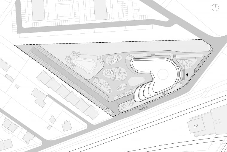 Nowa siedziba Innovatrics w Bratysławie. Plan sytuacyjny.