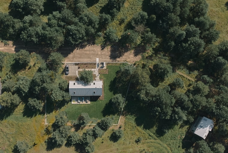 Kownatki Lake House - zdjęcie z drona