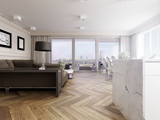 Wizualizacja projektu apartamentu. Zień Home, Maciej Zień