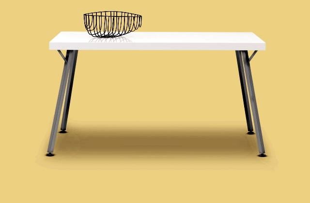 STOŁY I STOLIKI. Occa 595, lakierowana płyta wiórowa i stal, 80 x 140 cm, 1995 zł, BoConcept STOŁY I STOLIKI. Occa 595, lakierowana płyta wiórowa i stal, 80 x 140 cm, 1995 zł, BoConcept