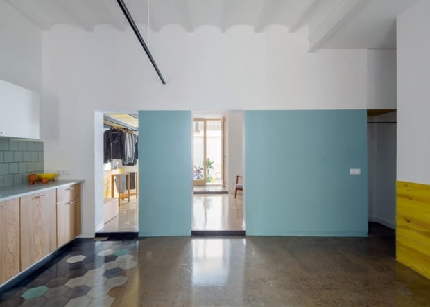 Mieszkanie w Barcelonie. Proj. Nook Architects nowoczesne mieszkanie, mieszkanie, jak urządzić mieszkanie