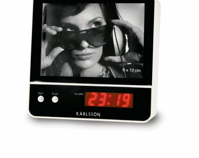 BUDZIK. Glamstore, z ramką na zdjęcie i dyktafonem (można nagrać własny dźwięk), 160 zł