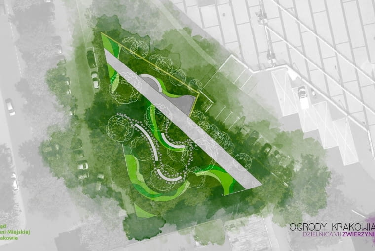 Projekt parku kieszonkowego na Zwierzyńcu Projekt parku kieszonkowego na Zwierzyńcu