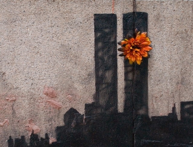 Praca Banksy'ego na Dolnym Manhattanie