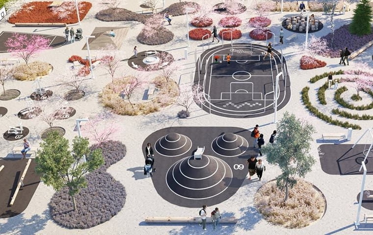 Projekt nowego placu w Chorzowie