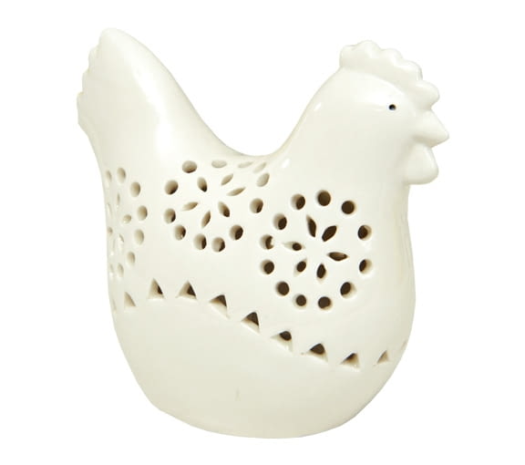 Empik: Porcelanowa kura z podświetleniem LED - 19,90 zł. święta, wielkanoc, jak ozdobić świąteczny stół, świąteczne dekoracje, wielkanocne dekoracje, empik, wielkanocny stół