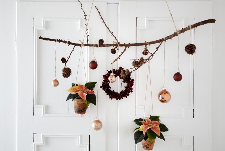 Dekoracje z gwiazdą betlejemską