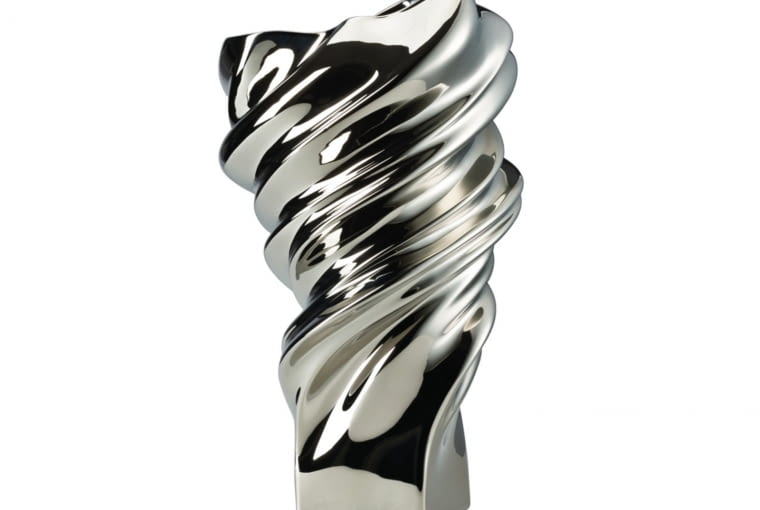 Wazon Squall srebrny 32 cm Wazon Squall srebrny 32 cm