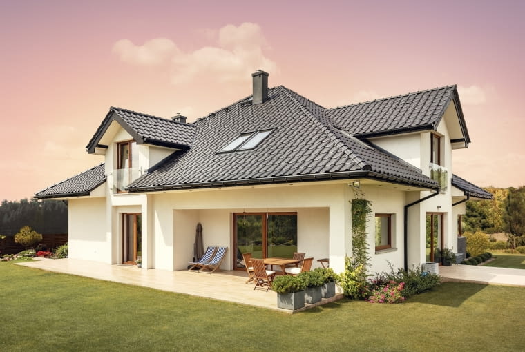 Dachówka ceramiczna Braas Rubin 9V, kolor łupkowy