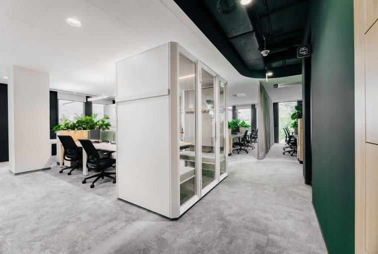 Biuro Lux Med w Warszawie. Proj. Workspace