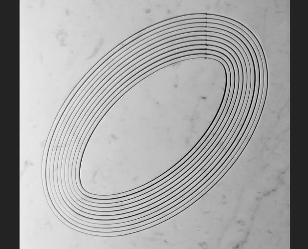 Marmurowe elementy misy na owoce, proj. Paolo Ulian i Moreno Ratti