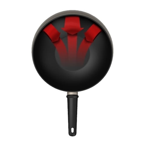 Patelnia Wok Boomerang kuchnia, patelnia, wok