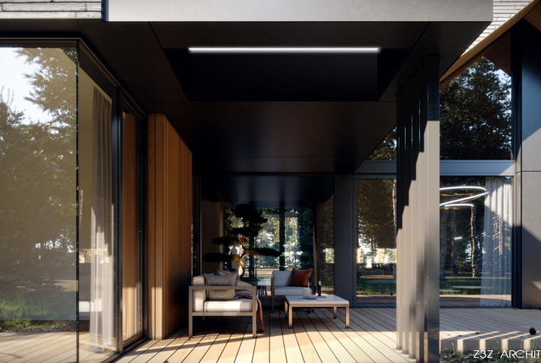 Ceglany dom w Magdalence od Z3Z Architekci