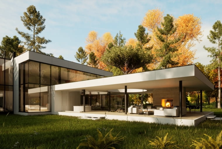 Rezydencja Horyzontalna. Proj. Exterio