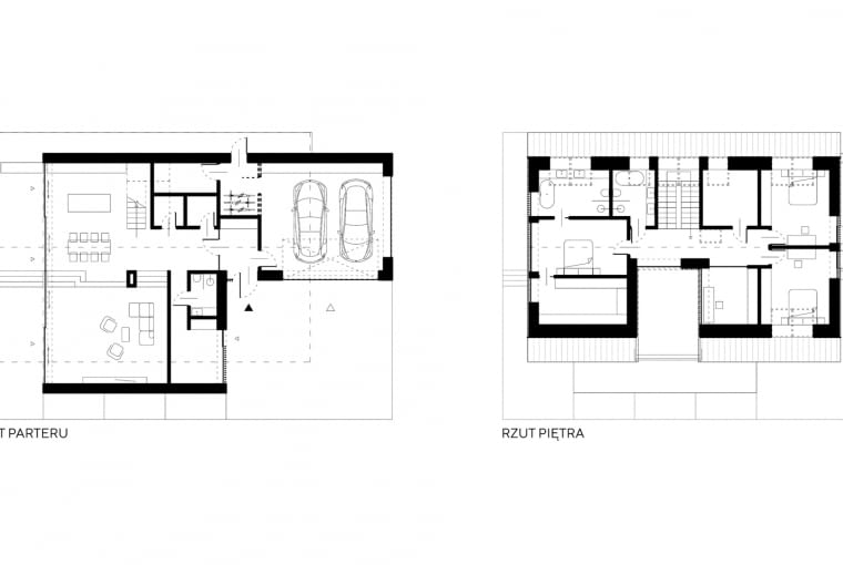 Chata Podcieniowa - rzut.
