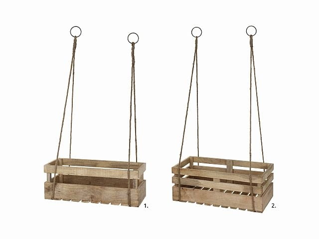 Komplet dwóch skrzynek, drewno, szkło i metal, 51,5 x 24,5, wys. 19 cm oraz 45,5 x18, wys. 16,5 cm, 159 zł