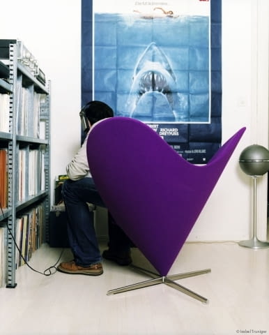 Heart Cone Chair, proj. Verner Panton verner panton, heart chair, fotele, design, duńskie wzornictwo