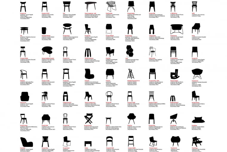 Plakat wystawy Usiądź po polsku Poland Design Festival na targach Warsaw home