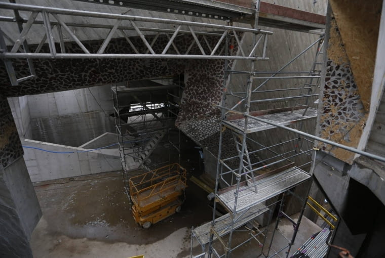 12.01.2015 Torun . Budowa Centrum Kulturalno - Kongresowego na Jordankach . Fot. Mikolaj Kuras / Agencja Gazeta DLOTO strony lokalne GW - Toruń SLOWA KLUCZOWE: jordanki sala sala koncertowa ZDJĘCIE DO WKŁADKI: DLOTO strony lokalne GW - Toruń