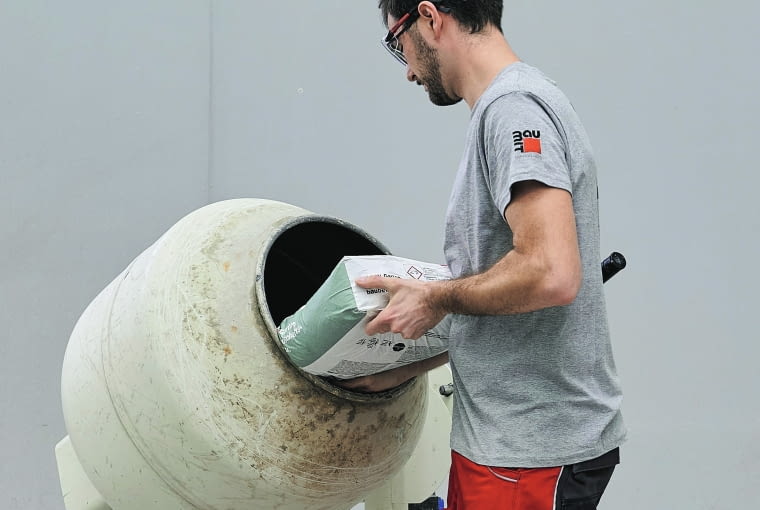 Beton w rozpuszczalnym worku