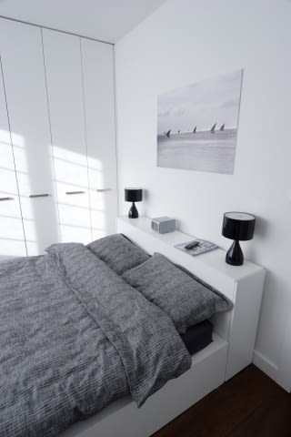 Wnętrza apartamentu - sypialnia Wnętrza apartamentu - sypialnia