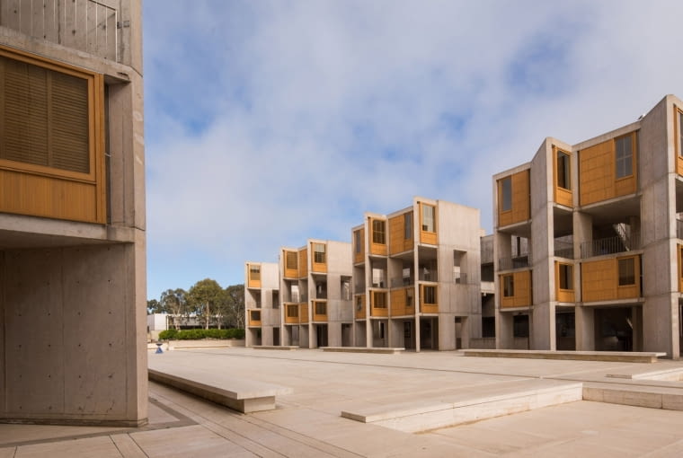 Instytut Salka w Kalifornii. Proj. Louis Kahn