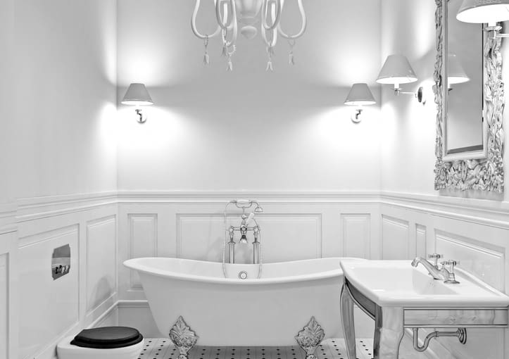 Aranżacja łazienki w stylu glamour styl glamour