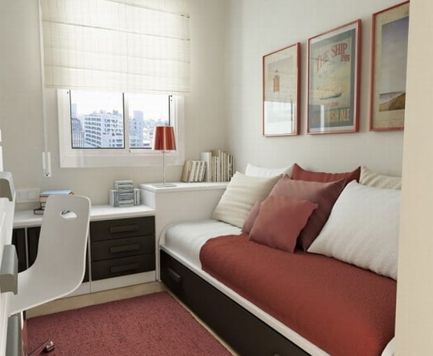 Roleta w pokoju młodzieżowym