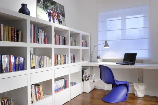 Wnętrza apartamentu - gabinet Wnętrza apartamentu - gabinet
