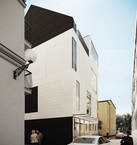 WYRÓŻNIENIE -30. Lewitująca kamienica w Brzegu, Studio Amoeba amoeba, kamienica, budynek, architektura, architekt