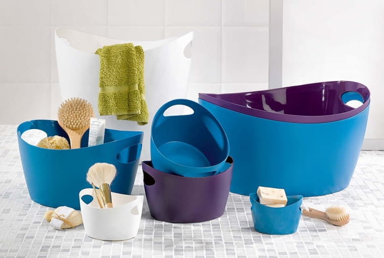 Pojemniki BOTTICHELLI, tworzywo sztuczne, największy 41 x 48,5 cm, wys. 23,5 cm, 64 zł, rossi.pl