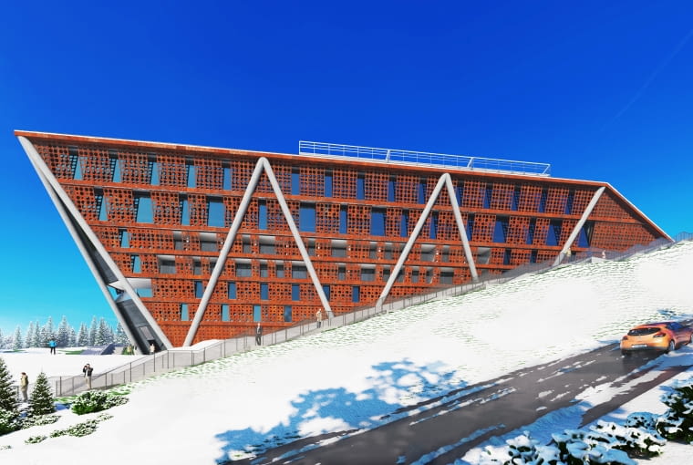 Wielofunkcyjny Stadion Biathlonowy na Kubalonce. Proj. Pracownia Reżyserii Architektury Archigeum sp.z o.o Wielofunkcyjny Stadion Biathlonowy na Kubalonce. Proj. Pracownia Reżyserii Architektury Archigeum sp.z o.o