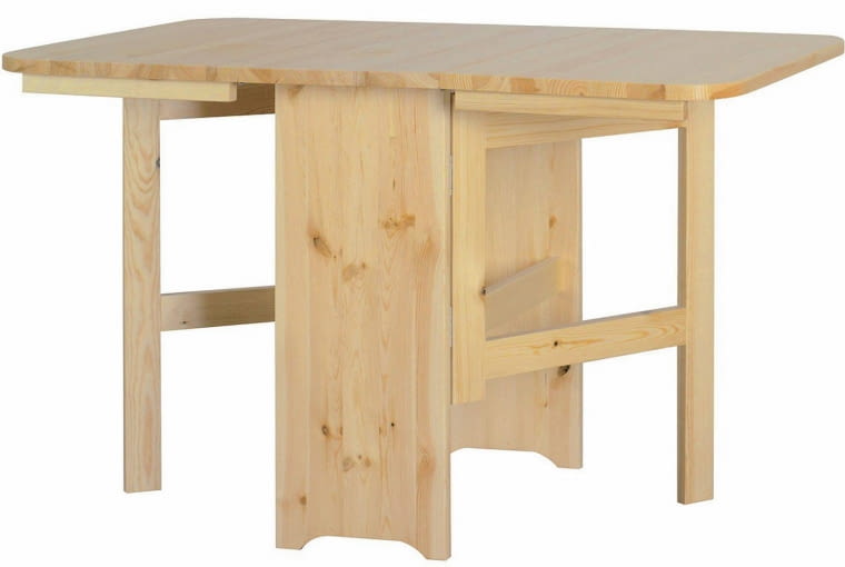 Stół rozkładany, drewno sosnowe, dł. do 124 cm, szer. 73 cm, Mirat, cena: 479 zł Stół rozkładany, Mirat,