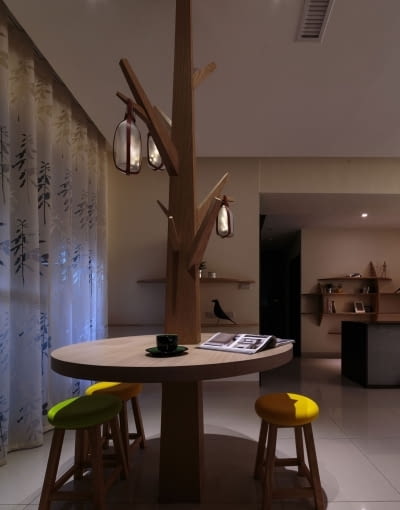 Nowoczesne mieszkanie na Tajwanie; proj. House Design nowoczesne mieszkanie, funkcjonalne mieszkanie, oryginalne mieszkanie, obrotowy telewizor