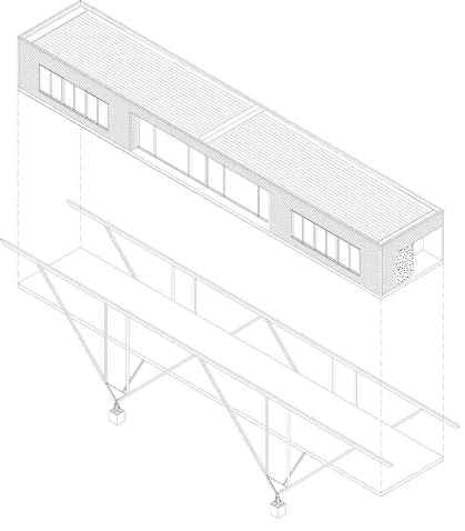 Dom most w Australii autorstwa Max Pritchard Architect zbudowano nad potokiem w pobliżu Adelajdy zrównoważone budownictwo, konstrukcja, australia, ekologia, kontener, most, dom jednorodzinny