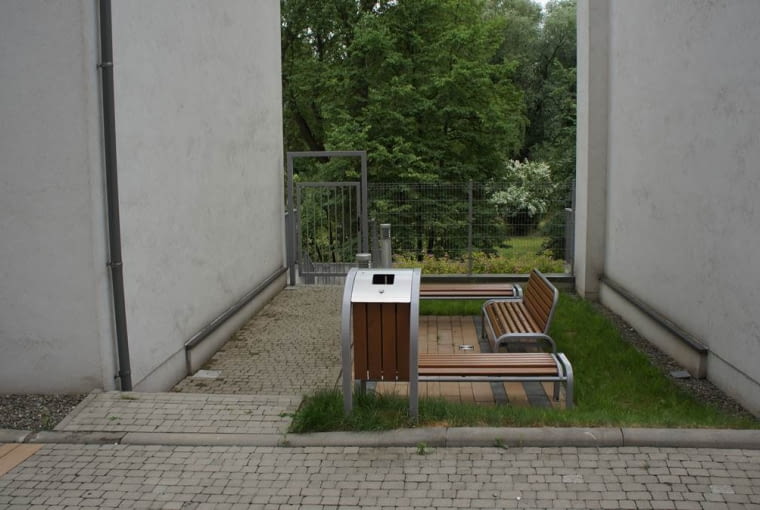 Osiedle mieszkaniowe w Krakowie.