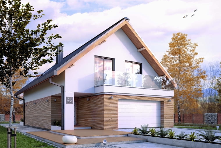 Projekty domów na wąską działkę
