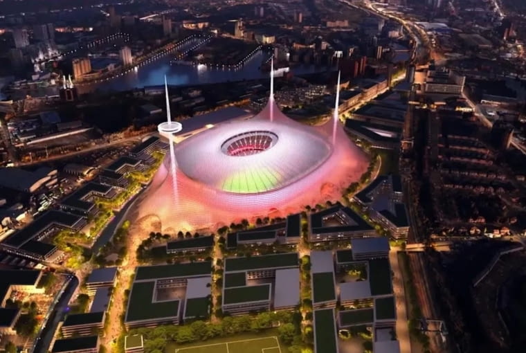 Nowy stadion klubu Manchester United. Proj. Foster + Partners