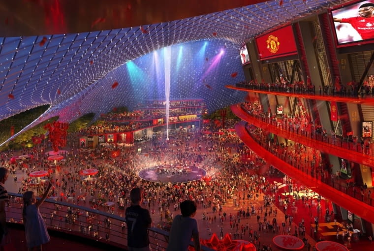 Nowy stadion klubu Manchester United. Proj. Foster + Partners