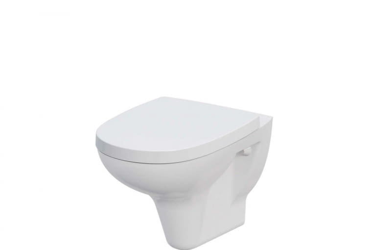 Propozycja marki CERSANIT. Miska ARTECO - z segmentu BASIC; z odpływem poziomym. Wymiary: szer. 36 cm, gł. 51 cm. Cena: 250 zł