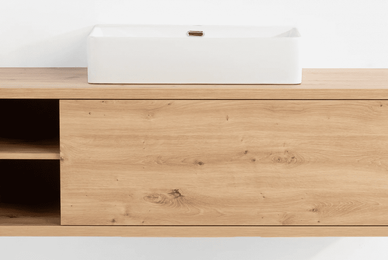 Umywalka z szafką Ladama, ceramika i płyta meblowa, 1279 zł, agatameble.pl (Artisan) Umywalka z szafką Ladama, ceramika i płyta meblowa, 1279 zł, agatameble.pl (Artisan)