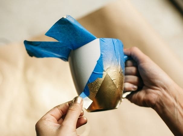 Pozłacane filiżanki