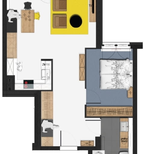 Jak urządzić małe mieszkanie? wnętrza, aranżacja wnętrz, meble