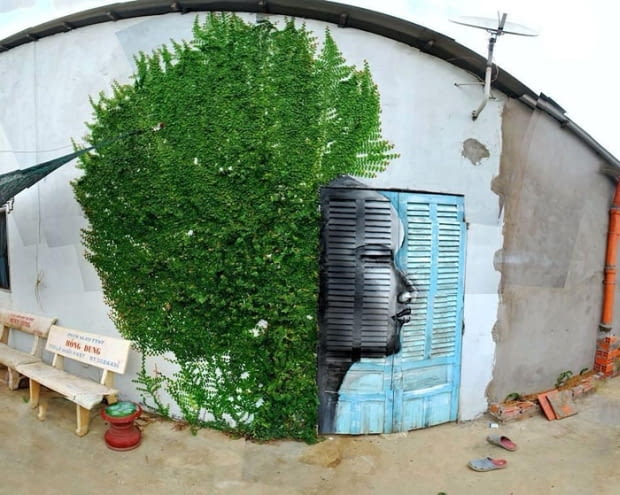 Autor: Cong Thanh steet art, najciekawsze prace steet art, murale, sztuka uliczna, banksy, ciekawe graffitii
