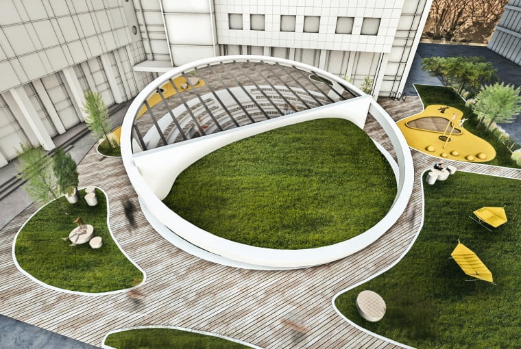 Amfiteatr na Służewcu. Proj. mode:lina. Amfiteatr na Służewcu. Proj. mode:lina.