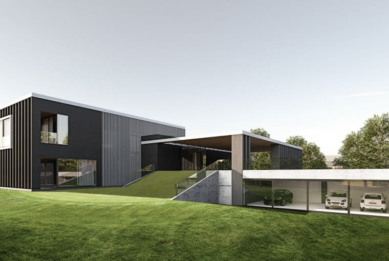 Rezydencja z Atrium. Proj. Exterio